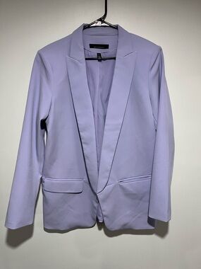 White House Black Market Lavender Open-Front Blazer